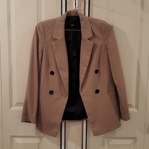 River island camel double breasted blazer